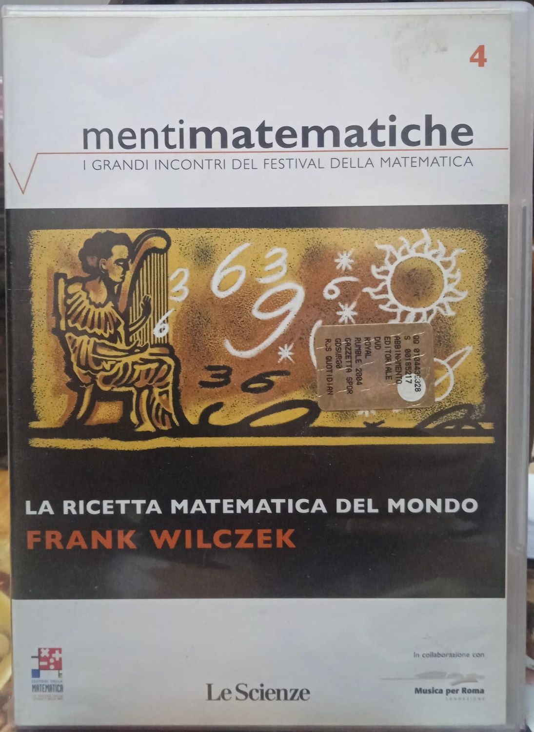 TeknoFilm - DVD – MENTI MATEMATICHE  Vol. 04 - Frank Wilkzek: LA RICETTA MATEMATICA DEL MONDO (2009) - LE SCIENZE