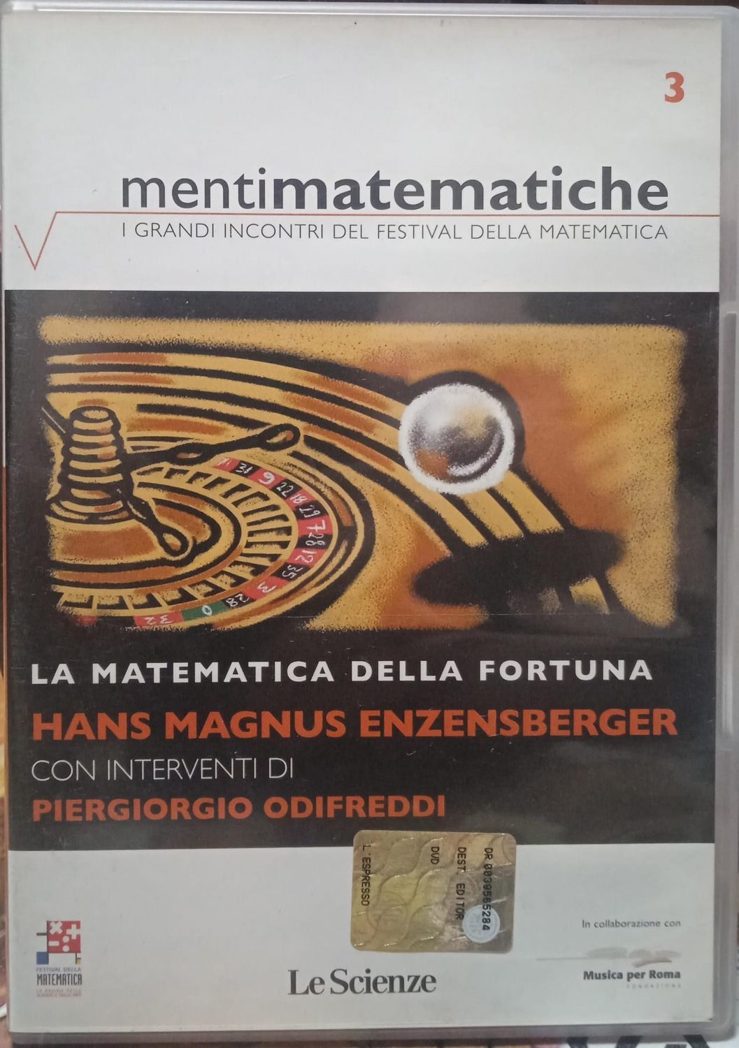 TeknoFilm - DVD – MENTI MATEMATICHE  Vol. 03 - Hans Magnus Hezensberger: LA MATEMATICA DELLA FORTUNA (2009) - LE SCIENZE