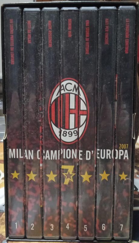 TeknoFilm - Box 7 DVD – MILAN CAMPIONE D'EUROPA (2007) - GAZZETTA DELLO SPORT TeknoFilm - Box 7 DVD – MILAN CAMPIONE D'EUROPA (2007) - GAZZETTA DELLO SPORT