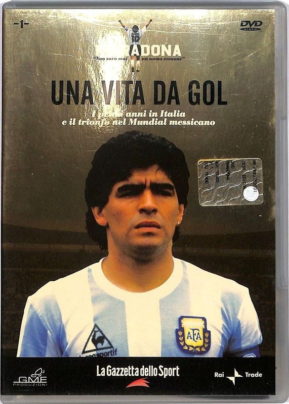 TeknoFilm - DVD – MARADONA - NON SARO' MAI UN UOMO COMUNE Vol. 01 - UNA VITA DA GOL di Gianni Minà - GAZZETTA DELLO SPORT