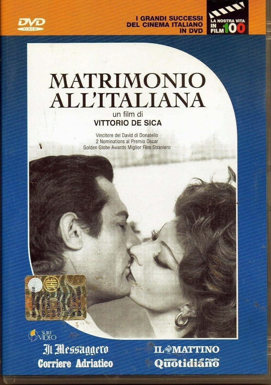 TeknoFilm - DVD – MATRIMONIO ALL'ITALIANA di Vittorio De Sica (1964) - IL MESSAGGERO