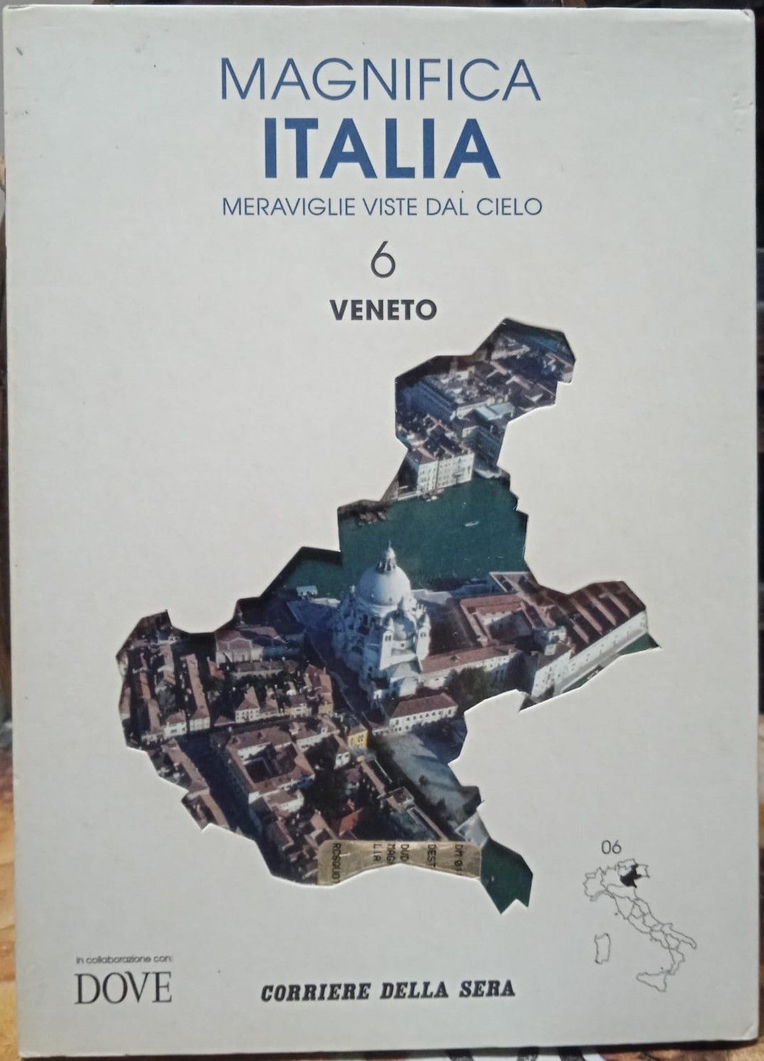 TeknoFilm - DVD + Booklet – MAGNIFICA ITALIA - MERAVIGLIE VISTE DAL CIELO Vol. Vol. 06 - VENETO (2008) - CORRIERE DELLA SERA