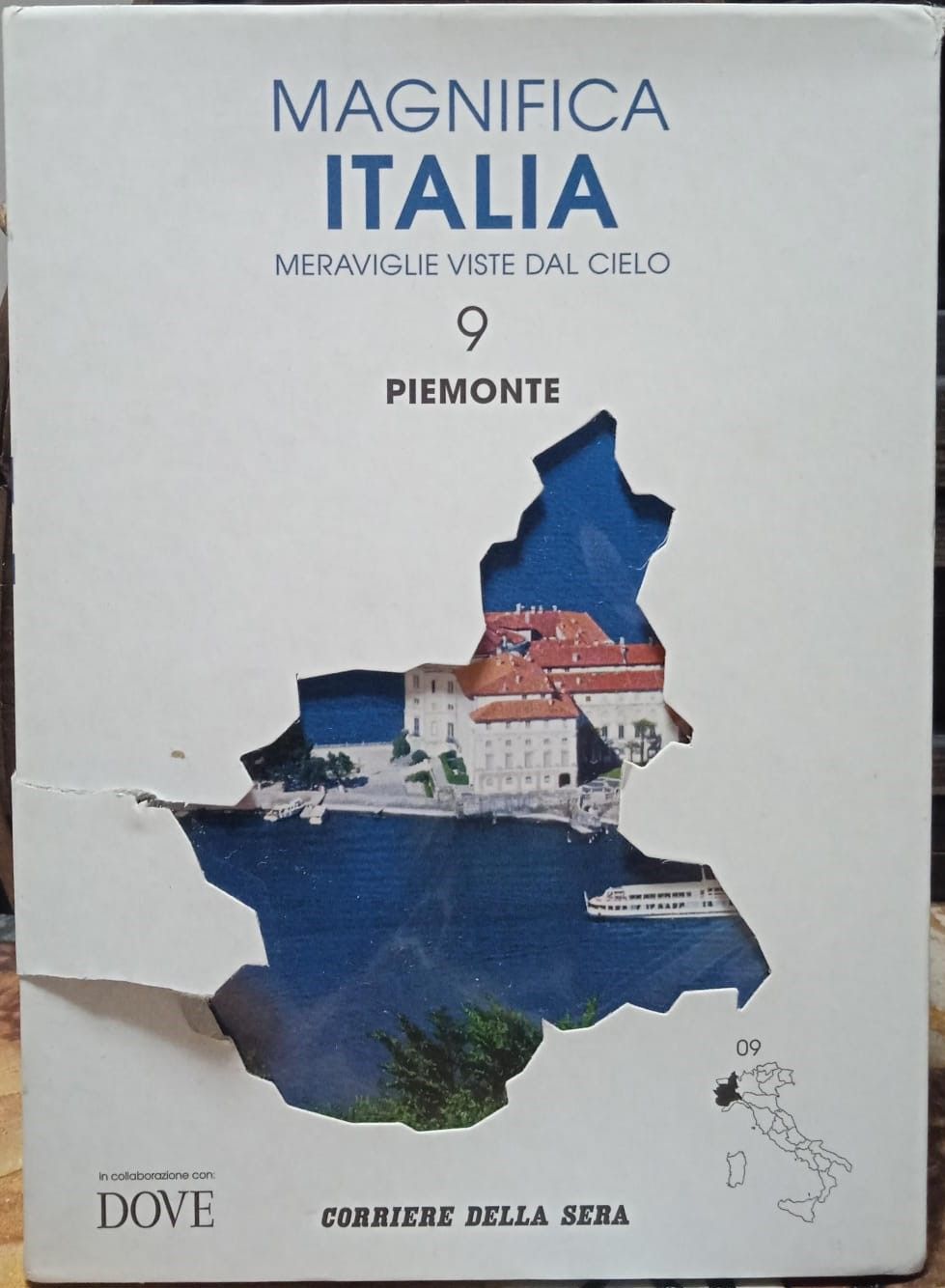 TeknoFilm - DVD + Booklet – MAGNIFICA ITALIA - MERAVIGLIE VISTE DAL CIELO Vol. Vol. 09 - PIEMONTE (2008) - CORRIERE DELLA SERA
