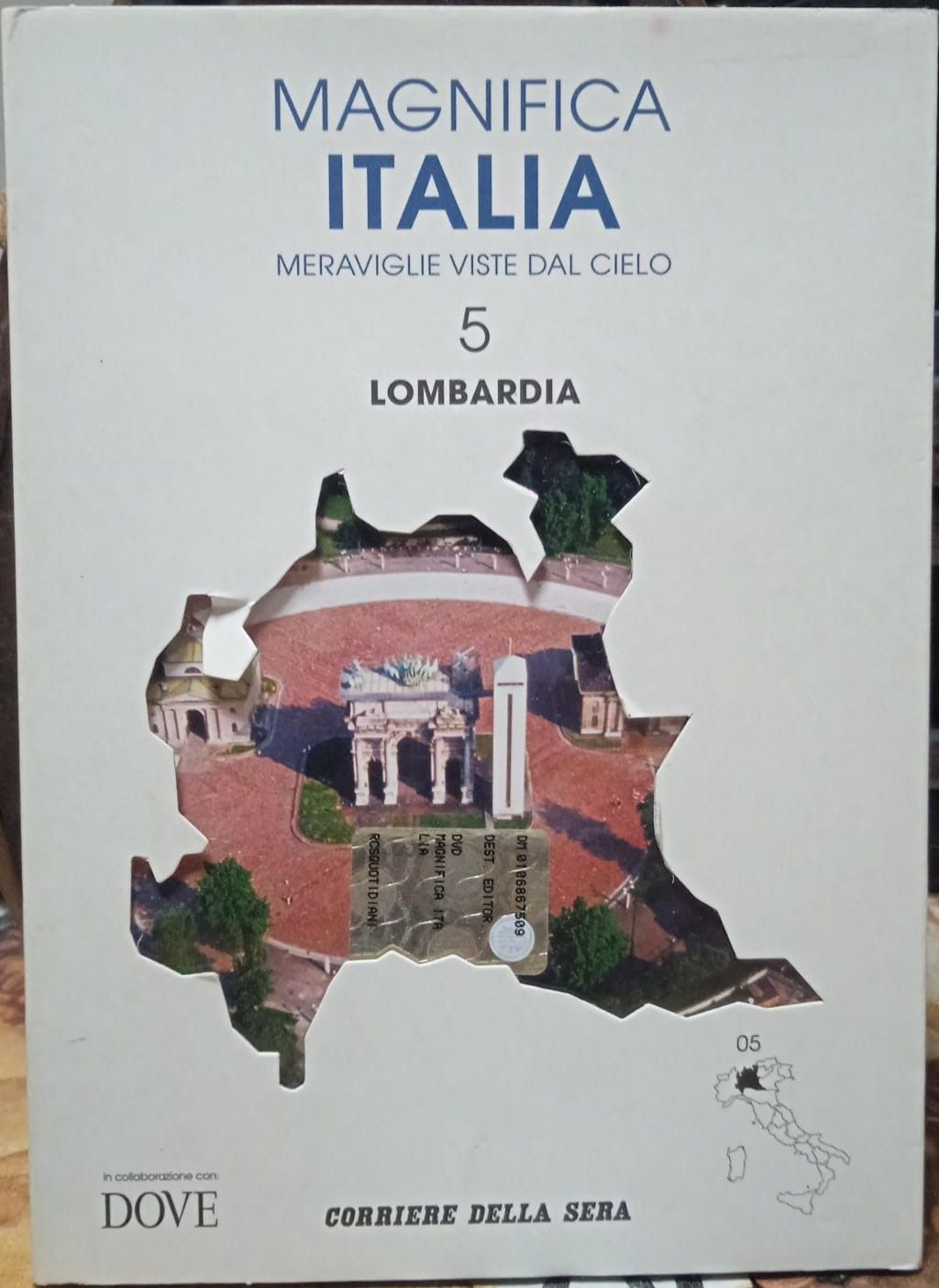 TeknoFilm - DVD + Booklet – MAGNIFICA ITALIA - MERAVIGLIE VISTE DAL CIELO Vol. Vol. 05 - LOMBARDIA (2008) - CORRIERE DELLA SERA