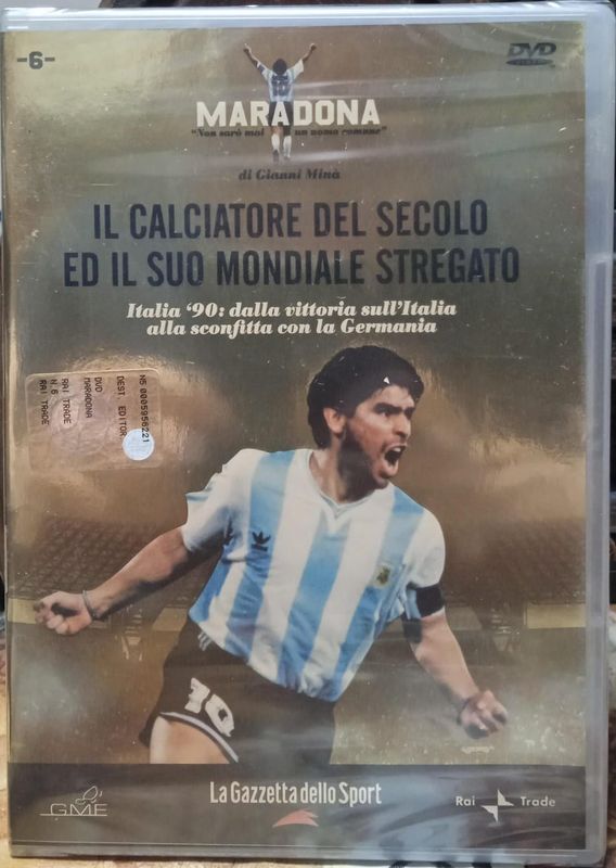 TeknoFilm - DVD – MARADONA - NON SARO' MAI UN UOMO COMUNE Vol. 06 - IL CALCIATORE DEL SECOLO E IL SUO MONDIALE STREGATO di Gianni Minà - GAZZETTA DELLO SPORT TeknoFilm - DVD – MARADONA - NON SARO' MAI UN UOMO COMUNE Vol. 06 - IL CALCIATORE DEL SECOLO E IL SUO MONDIALE STREGATO di Gianni Minà - GAZZETTA DELLO SPORT