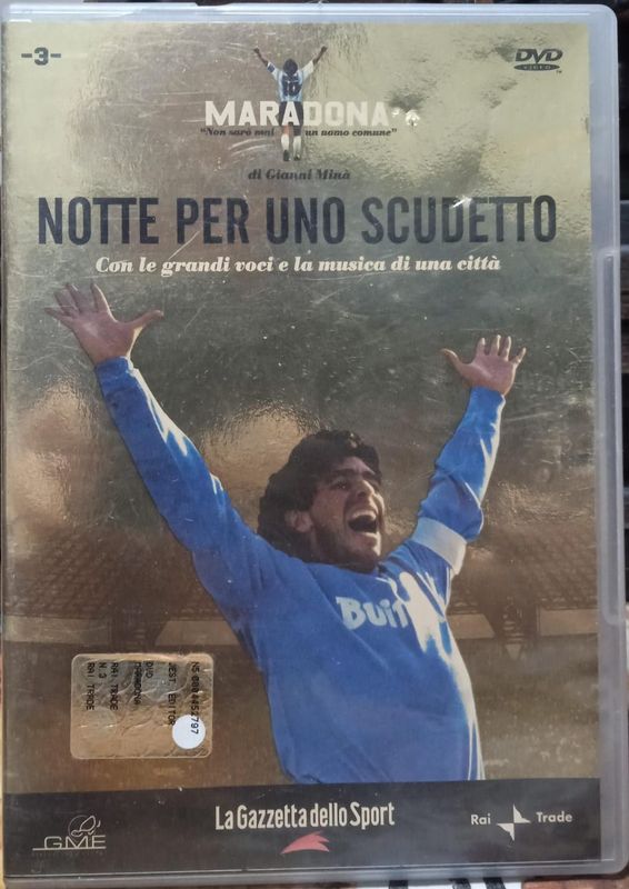 TeknoFilm - DVD – MARADONA - NON SARO' MAI UN UOMO COMUNE Vol. 03 - NOTTE PER UNO SCUDETTO di Gianni Minà - GAZZETTA DELLO SPORT