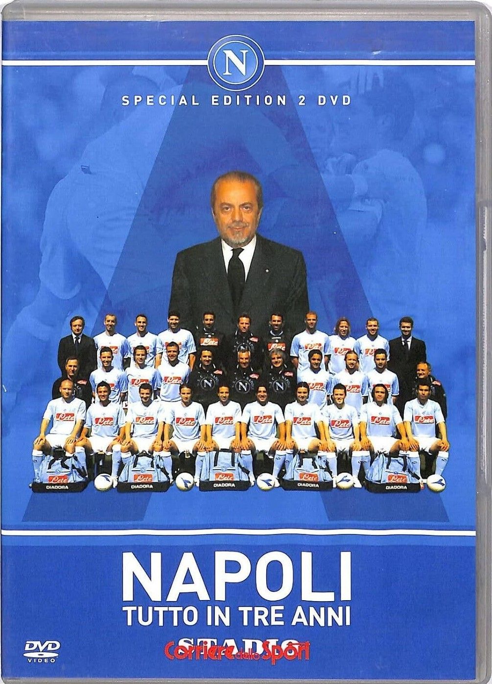 TeknoFilm - 2 DVD (Special Edition) – NAPOLI TUTTO IN TRE ANNI (Commento Di Salvatore Biazzo) 2008 - CORRIERE DELLO SPORT