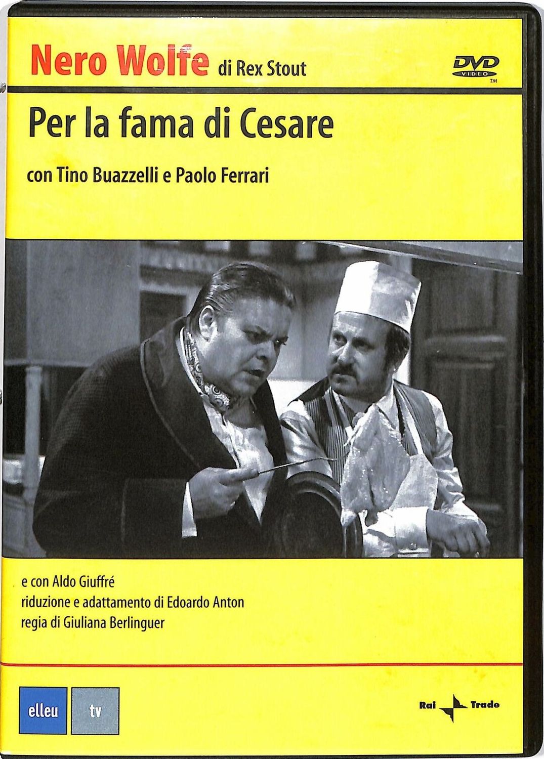 TeknoFilm - DVD – NERO WOLFE - PER LA FAMA DI CESARE di Giuliana Berlinguer (1969) - RAI TRADE