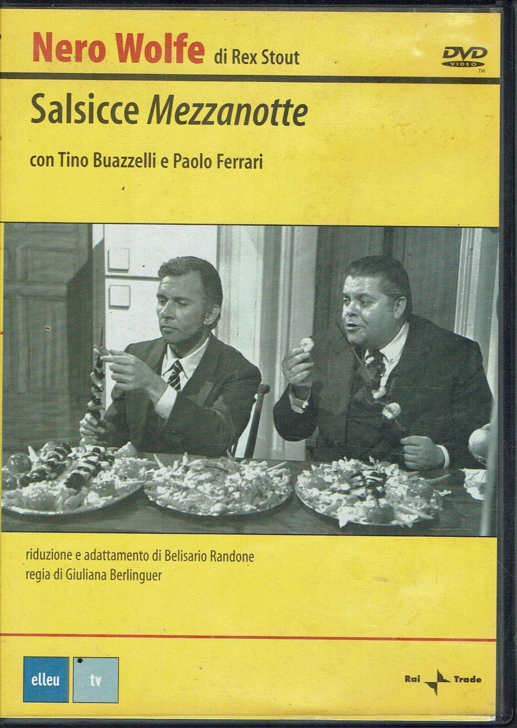 TeknoFilm - DVD – NERO WOLFE - SALSICCE MEZZANOTTE di Giuliana Berlinguer (1971) - RAI TRADE