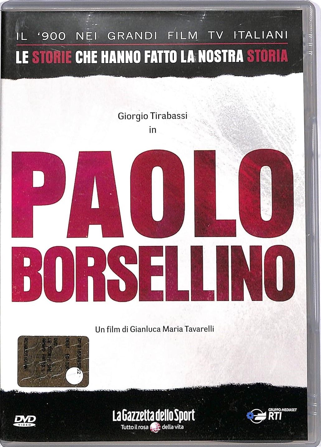 TeknoFilm - DVD (Opera completa) – PAOLO BORSELLINO di Gianluca Maria Tavarelli (2004) - GAZZETTA DELLO SPORT