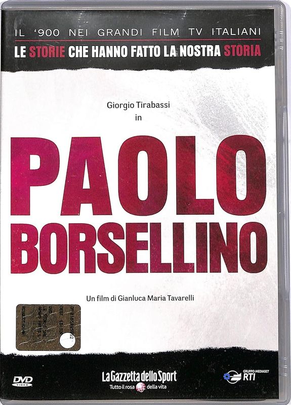TeknoFilm - DVD (Opera completa) – PAOLO BORSELLINO di Gianluca Maria Tavarelli (2004) - GAZZETTA DELLO SPORT