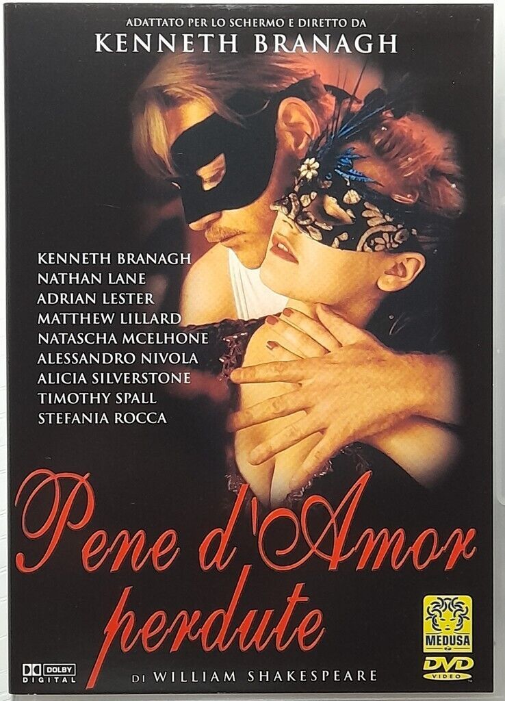 TeknoFilm - DVD – PENE D'AMOR PERDUTE di Kenneth Branagh (1999) - MEDUSA