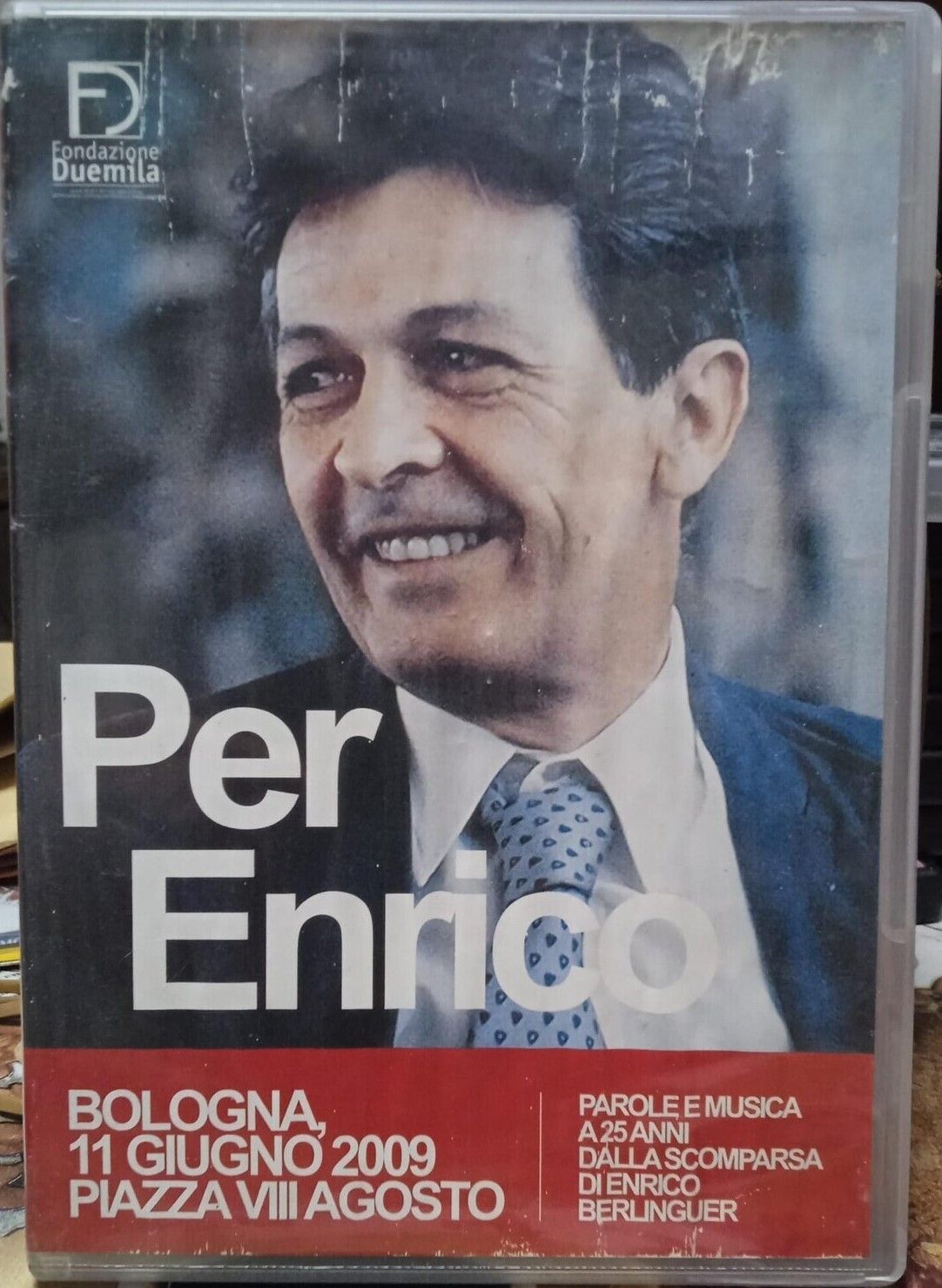 TeknoFilm - 2 DVD – PER ENRICO - Bologna 11 Agosto 2009, Piazza VII Agosto (2010) - FONDAZIONE DUEMILA