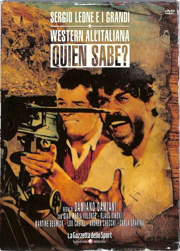 TeknoFilm - DVD - QUIEN SABE? di Damiano Damiani (1966) - GAZZETTA DELLO SPORT