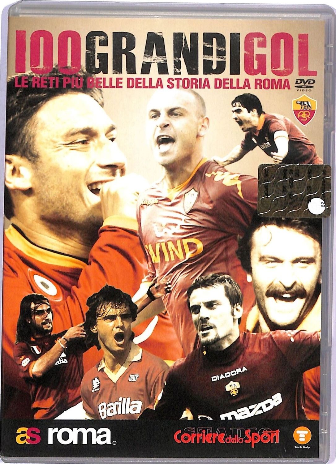 TeknoFilm - DVD - A.S. ROMA - 100 GRANDI GOL - LE RETI PIU' BELLE DELLA STORIA DELLA ROMA - CORRIERE DELLO SPORT
