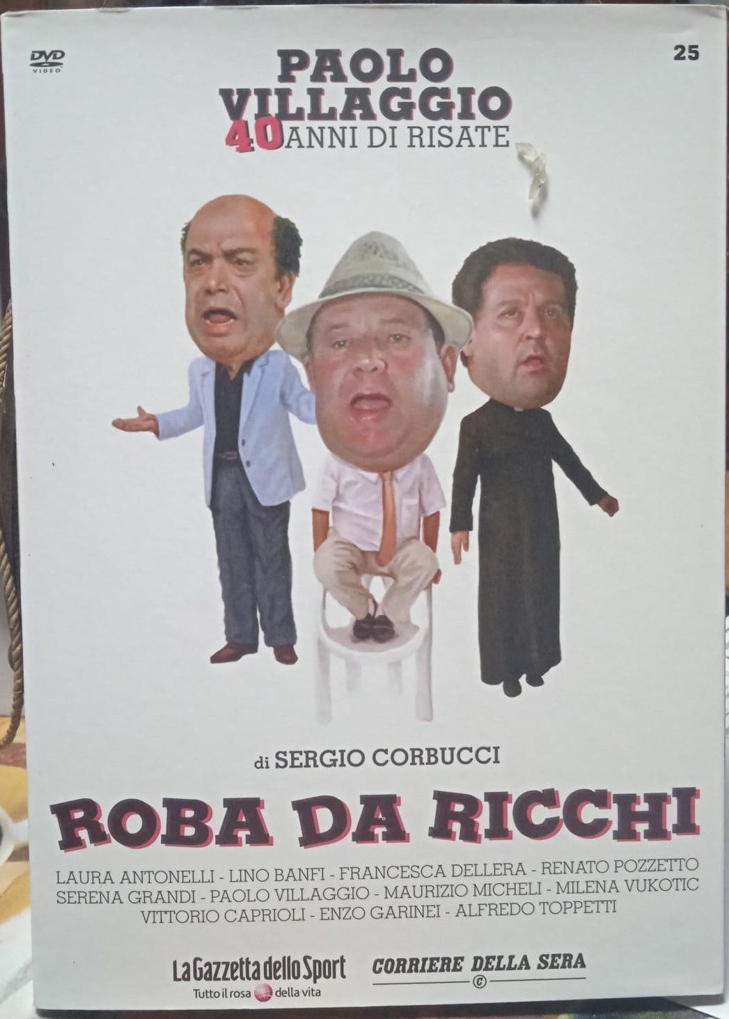TeknoFilm - DVD – PAOLO VILLAGGIO: 40 ANNI DI RISATE Vol. 25 - ROBA DA RICCHI di Sergio Corbucci (1987) - GAZZETTA DELLO SPORT