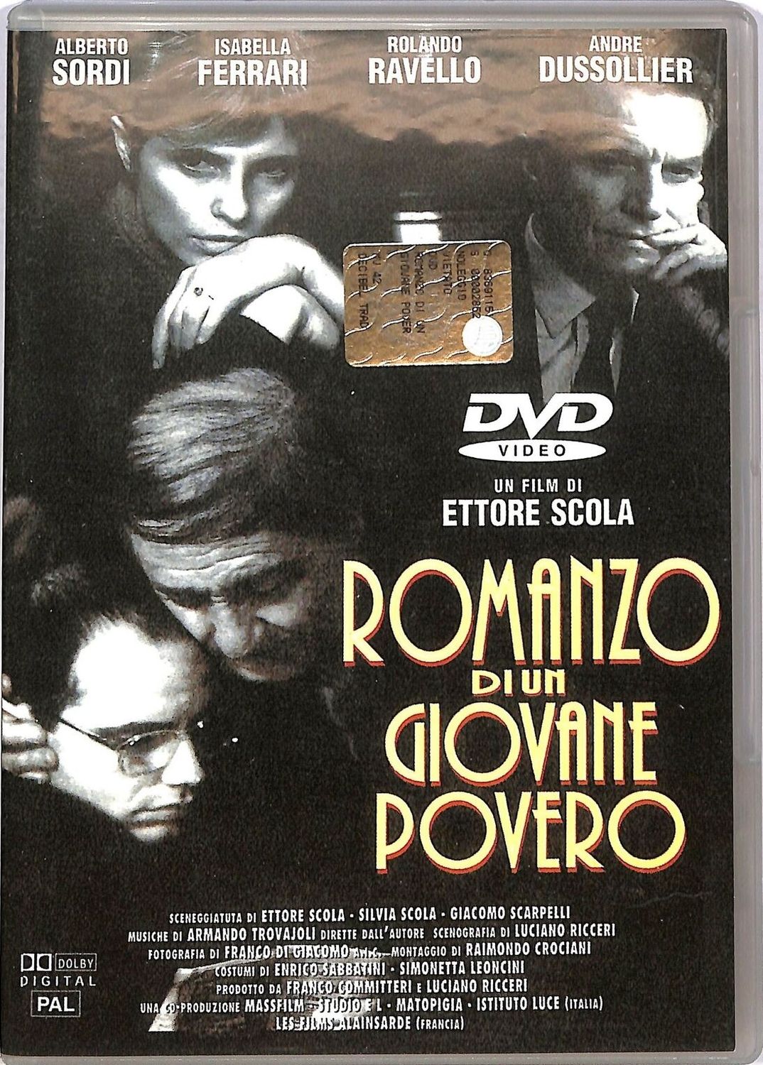 TeknoFilm - DVD - ROMANZO DI UN GIOVANE POVERO di Ettore Scola (1995) - ISTITUTO LUCE