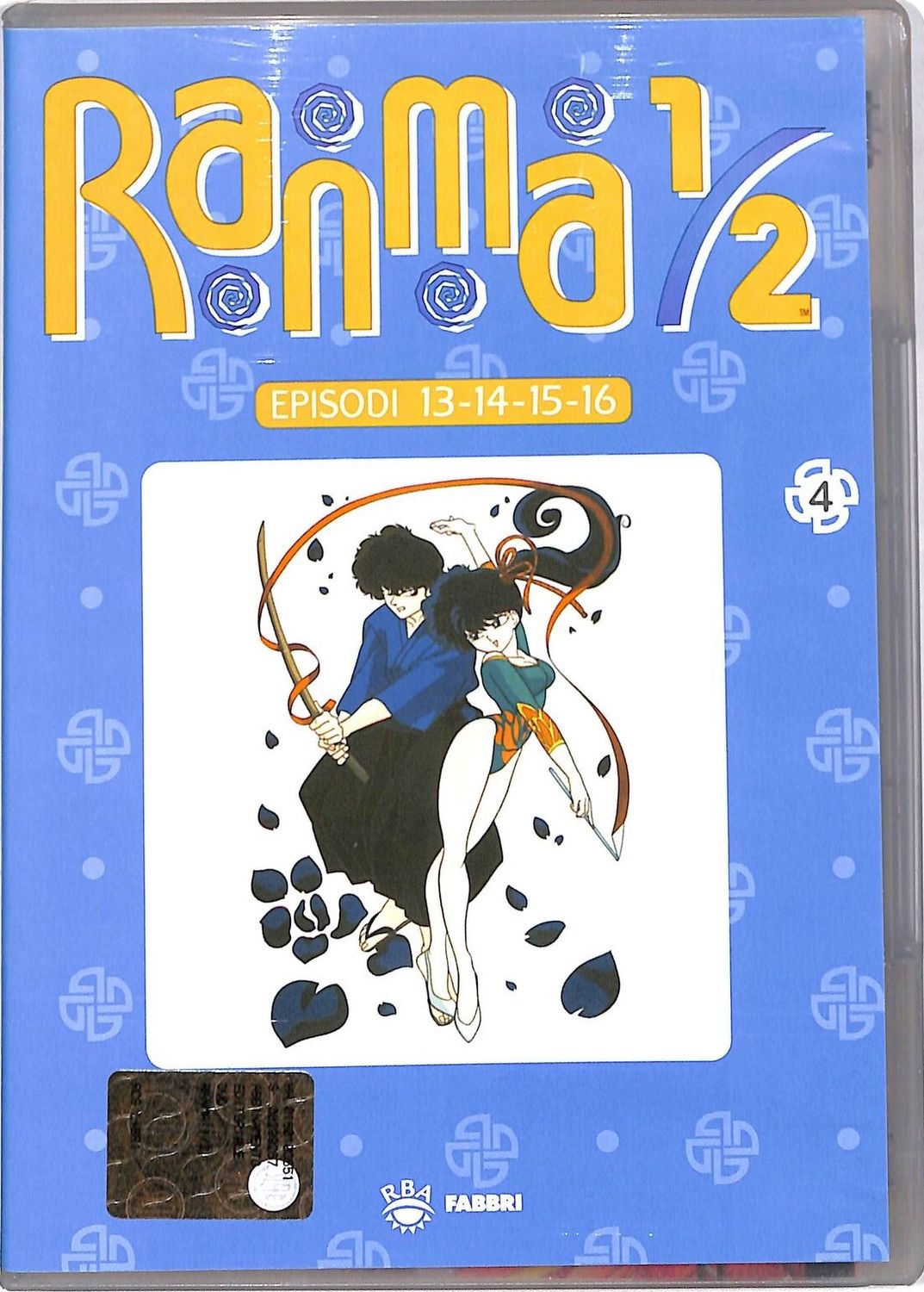 TeknoFilm - DVD – RANMA 1/2 Vol. 04 Episodi 13 - 14 - 15 - 16 di Tomomitsu Mochizuki e Tsutomu Shibayama (1989) - FABBRI EDITORI