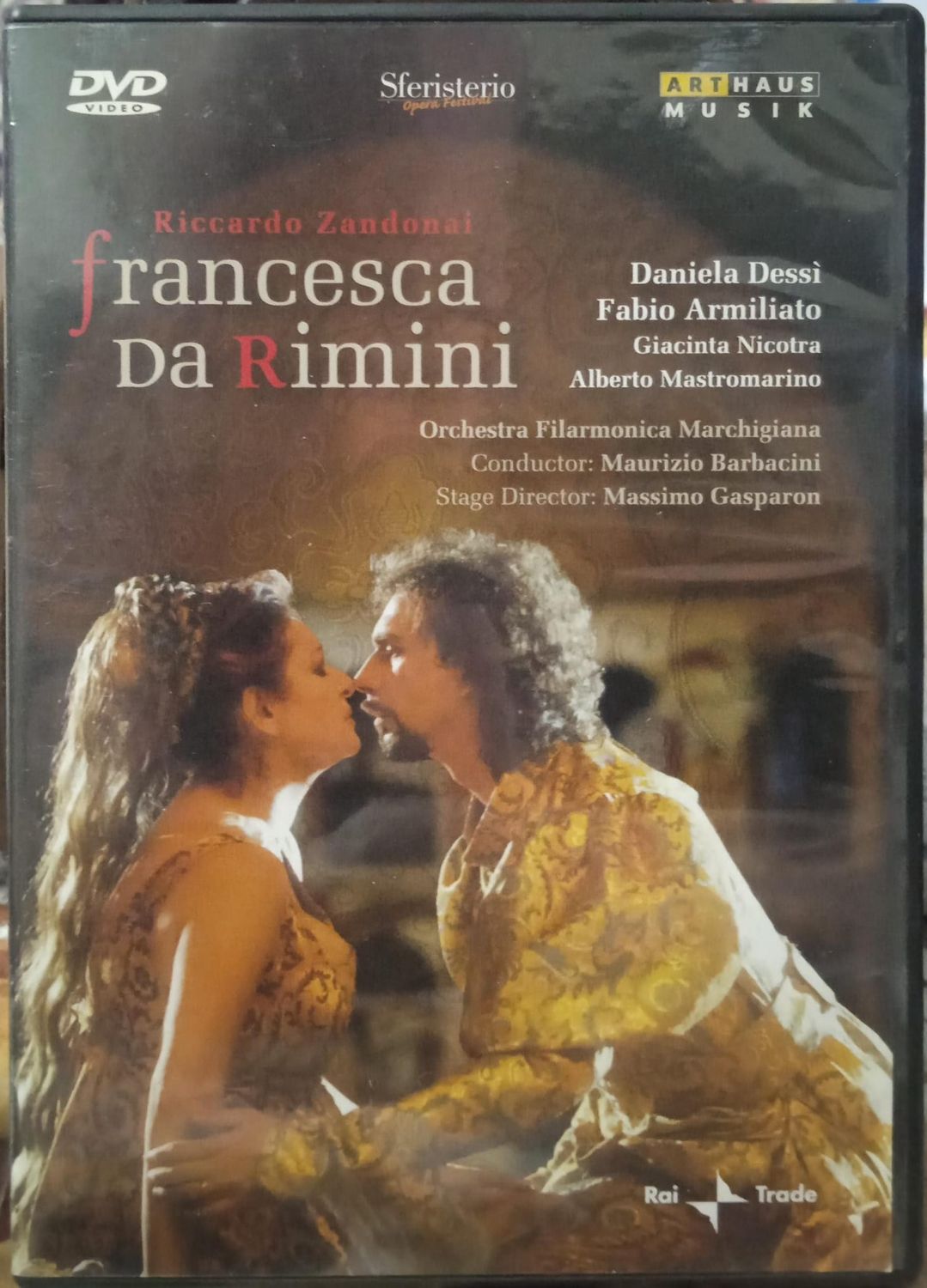 TeknoFilm - DVD (NTSC) - Riccardo Zandonai: FRANCESCA DA RIMINI (Live Sferisterio Opera Festival, Macerata) di Michelangelo Rossi (2004) - RAI TRADE