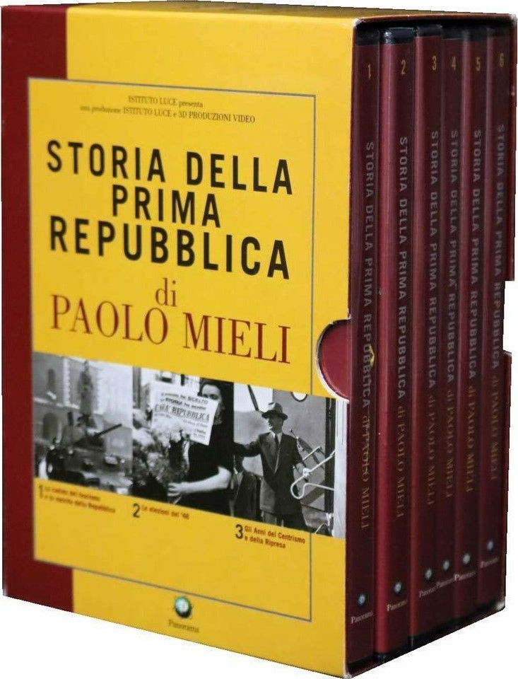 TeknoFilm - Box 6 DVD (Opera completa)  - STORIA DELLA PRIMA REPUBBLICA di Paolo Mieli (2005) - PANORAMA
