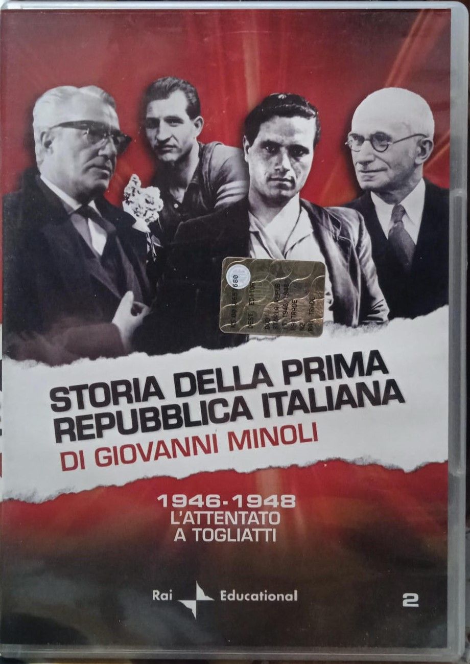TeknoFilm - DVD - Storia della prima Repubblica di Giovanni Minoli Vol. 02 - 1946-1948 L'ATTENTATO A TOGLIATTI  di Flavia Medusa (2010) - RAI TRADE