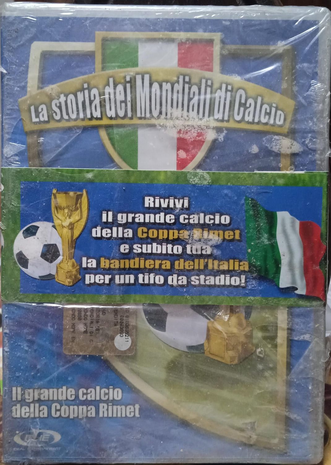 TeknoFilm - DVD + Bandiera dell'Italia – LA STORIA DEI MONDIALI DI CALCIO - IL GRANDE CALCIO DELLA COPPA RIMET (1986) - MHE