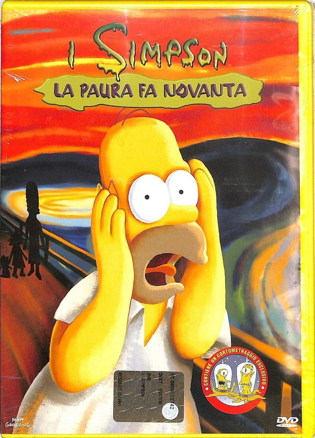 TeknoFilm - DVD - I SIMPSON - LA PAURA FA NOVANTA (Episodi V- VI - VII e XII) (1984) - RCS