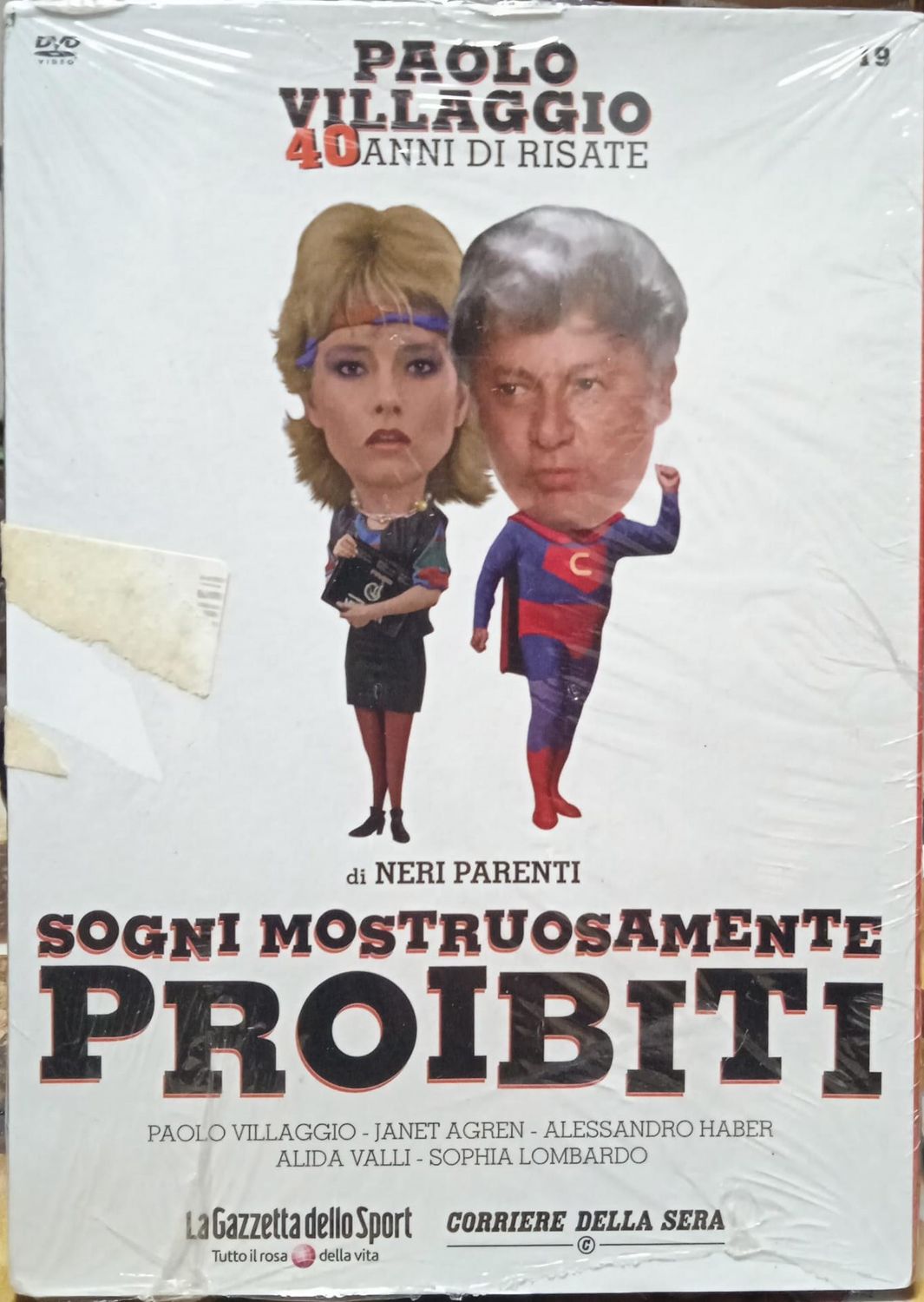 TeknoFilm - DVD – PAOLO VILLAGGIO: 40 ANNI DI RISATE Vol. 19 - SOGNI MOSTRUOSAMENTE PROIBITI di Neri Parenti (1982) - GAZZETTA DELLO SPORT