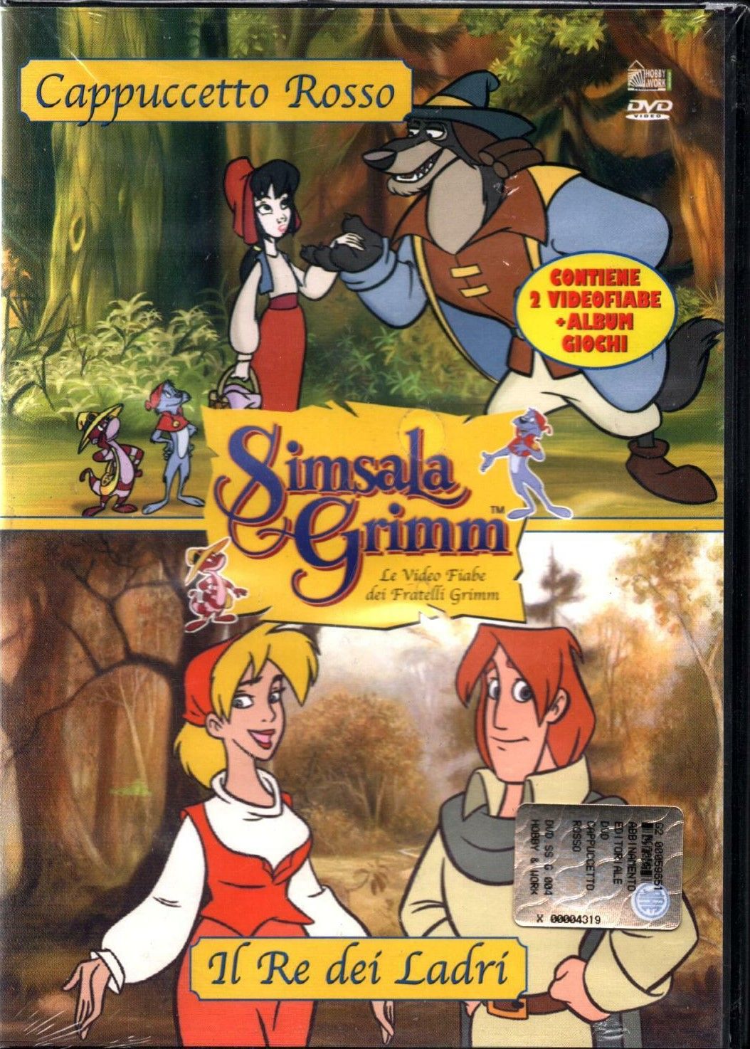 TeknoFilm - DVD – SIMSALA GRIMM - CAPPUCCETTO ROSSO + IL RE DEI LADRI (2002) - HOBBY & WORK