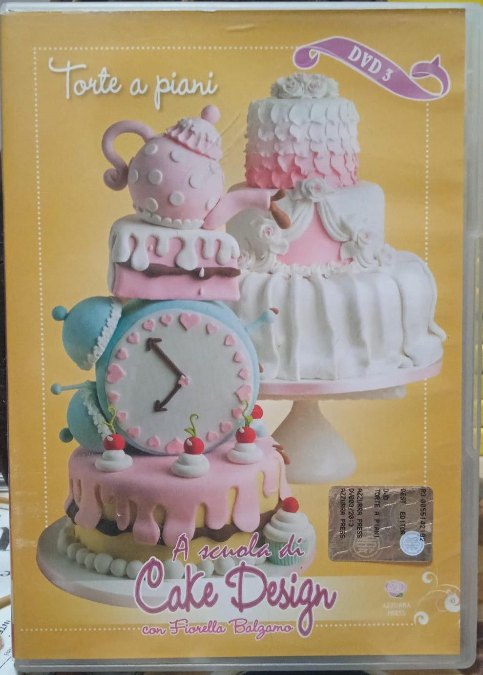 TeknoFilm - DVD - A SCUOLA DI CAKE DESIGN Vol. 03 - TORTE A PIANI (2013) - AZZURRA PRESS