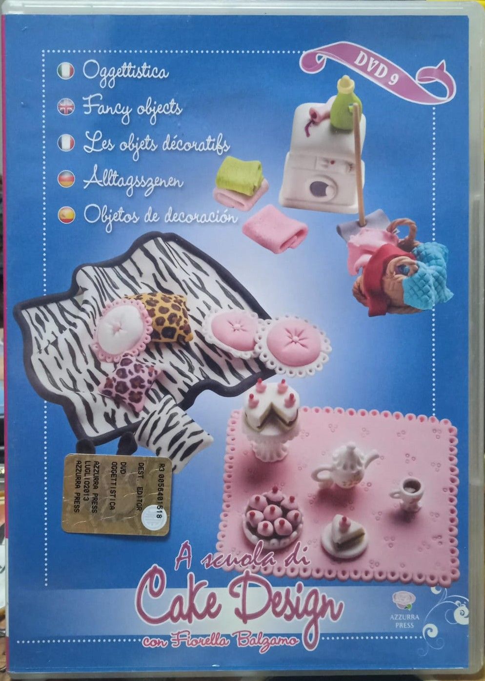TeknoFilm - DVD - A SCUOLA DI CAKE DESIGN Vol. 09 - OGGETTISTICA (2013) - AZZURRA PRESS
