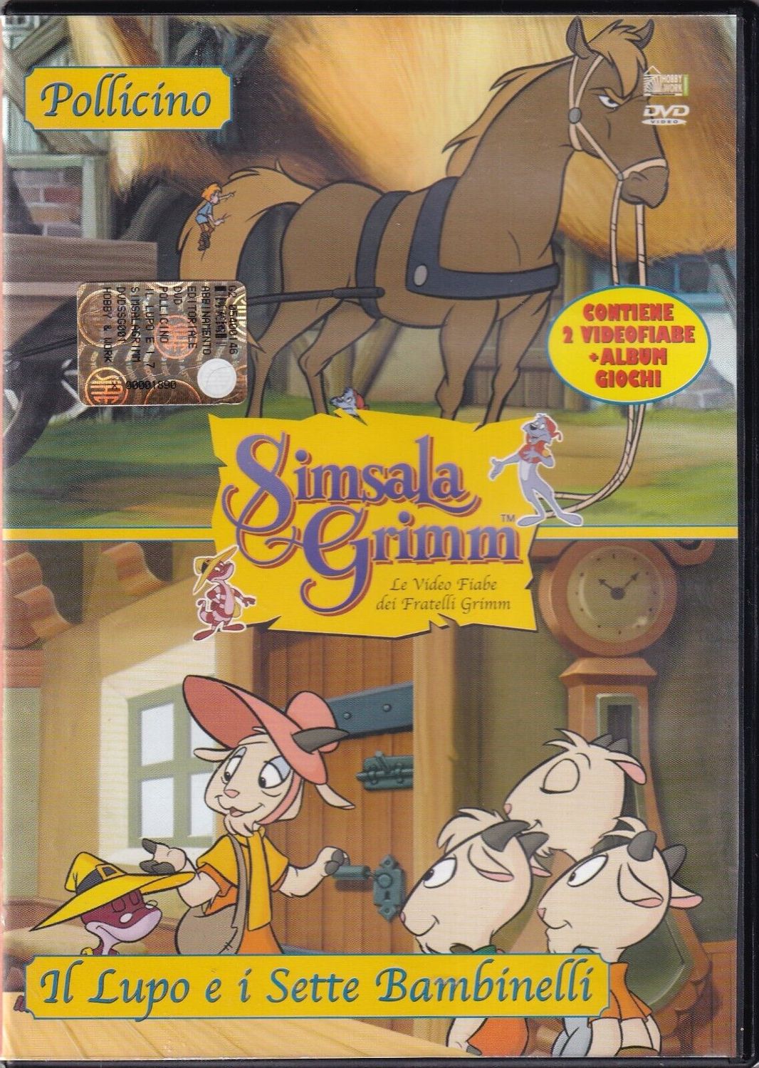 TeknoFilm - DVD - SIMSALA GRIMM - FRATELLINO E SORELLINA + I MUSICANTI DI BREMA (2002) - HOBBY & WORK