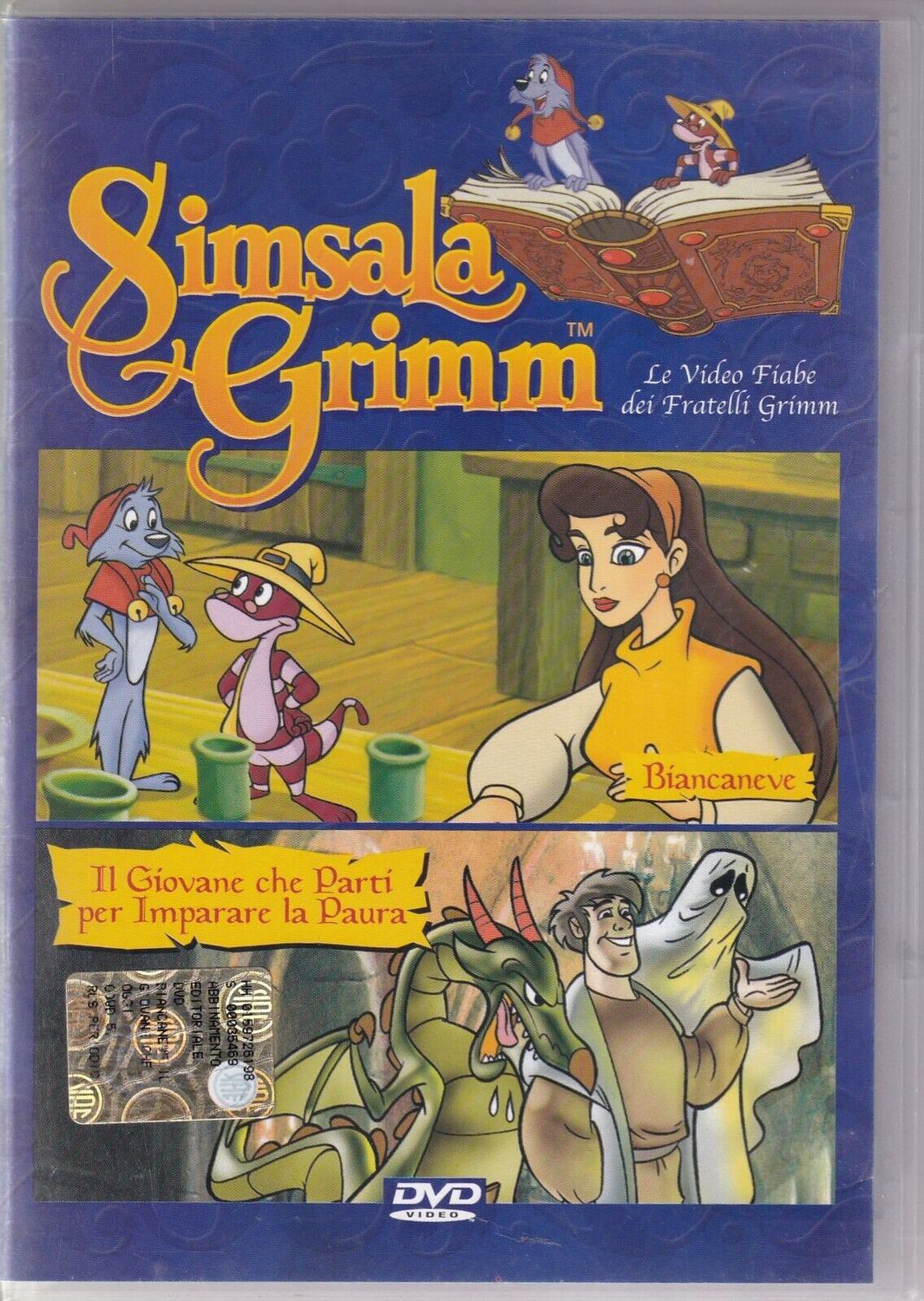 TeknoFilm - DVD - SIMSALA GRIMM - BIANCANEVE + IL RAGAZZO CHE PARTI' PER IMPARARE LA PAURA (2002) - RCS