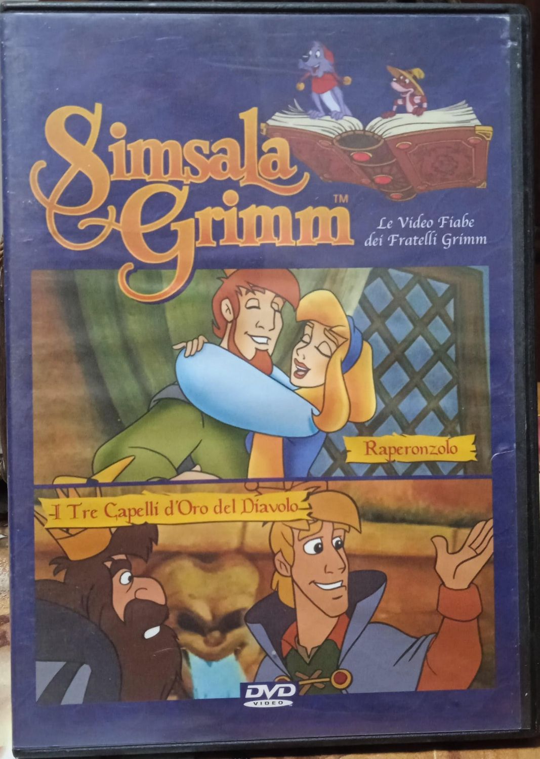 TeknoFilm - DVD – SIMSALA GRIMM - RAPERONZOLO + I TRE CAPELLI D'ORO DEL DIAVOLO (2002) - RCS