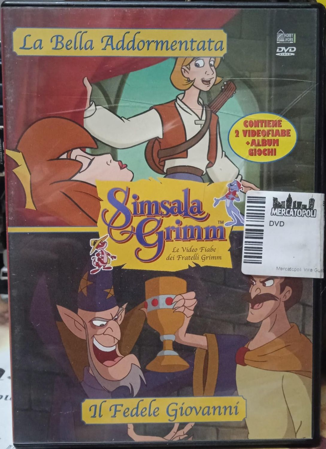 TeknoFilm - DVD - SIMSALA GRIMM - LA BELLA ADDORMENTATA + IL FEDELE GIOVANNI (2002) - HOBBY & WORK