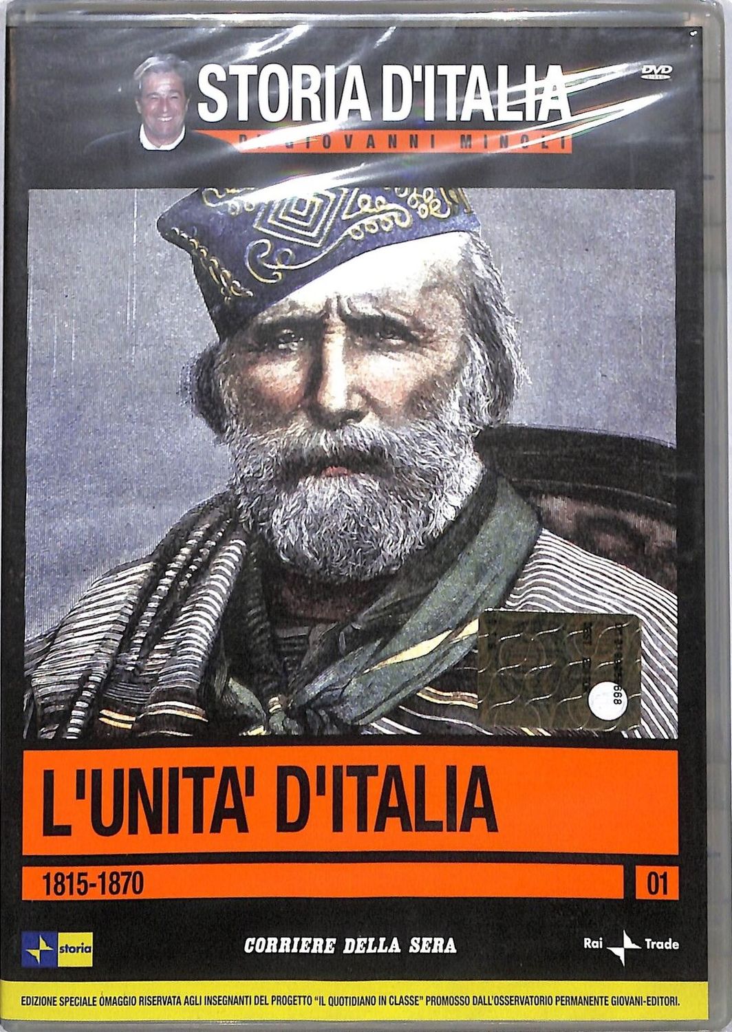 TeknoFilm - DVD – STORIA D'ITALIA di Giovanni Minoli Vol. 01 - 1815-1860 L'UNITA' D'ITALIA (2006) - CORRIERE DELLA SERA