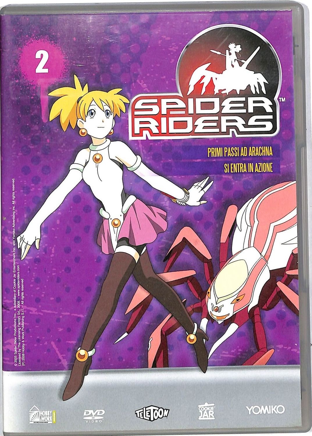 TeknoFilm - DVD –  SPIDER RIDERS Vol. 02 - 2 Ep. (Primi passi ad Arachina + Si entra in azione) di Kōichi Mashimo e Takaaki Ishiyama (2006) - SONY