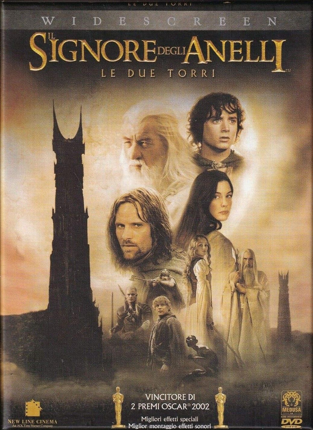 TeknoFilm - 2 DVD (Custom case) –  IL SIGNORE DEGLI ANELLI - LE DUE TORRI di Peter Jackson (2002) - MEDUSA