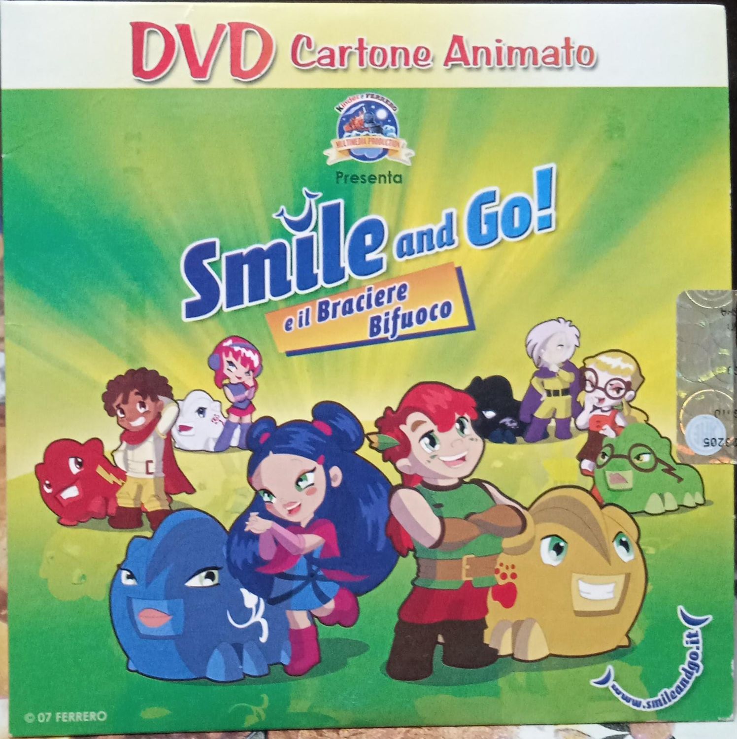 TeknoFilm - DVD (Edizione cartonata) – SMILE AND GO E IL BRACIERE BIFUOCO di Maurizio Forestieri (2007) - KINDER & FERRERO