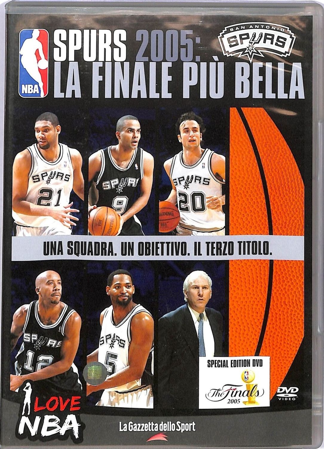 TeknoFilm - DVD – I LOVE NBA Vol. 10 - SPOURS 2005 - LA FINALE PIU' BELLA (2005) - GAZZETTA DELLO SPORT