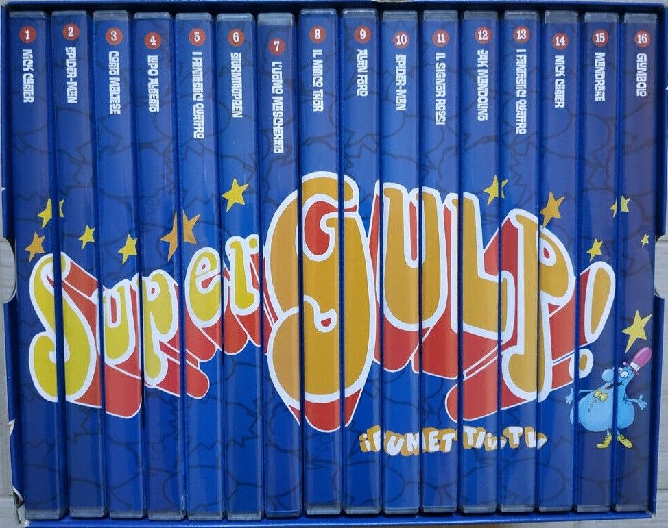 TeknoFilm - Box 16 DVD (Opera completa) - SUPERGULP di Guido De Maria (1972) -  GAZZETTA DELLO SPORT
