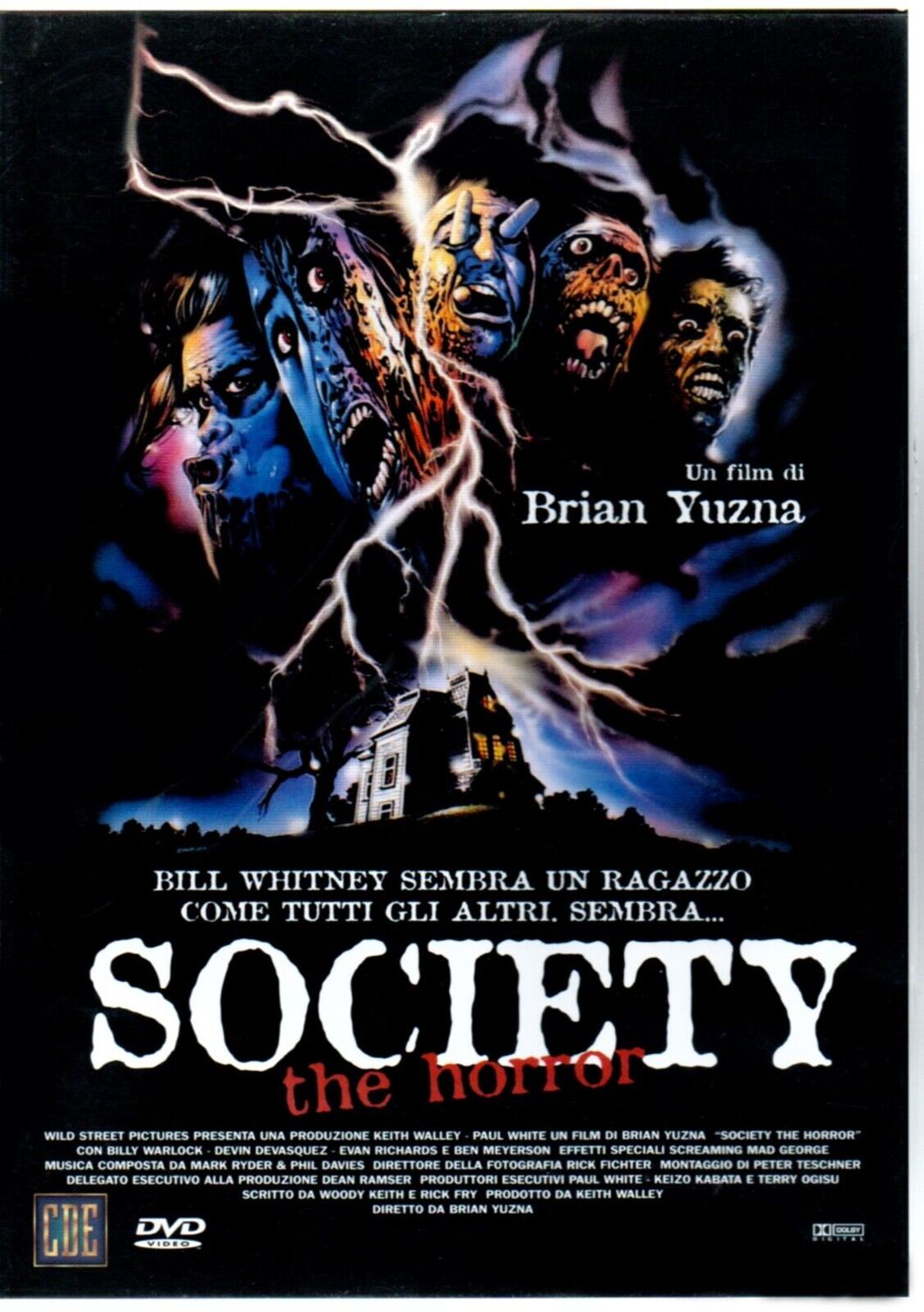 TeknoFilm - DVD – SOCIETY: THE HORROR - LA SOCIETA' DELL'ORRORE di Brian Yuzna (1989) - PLAY PRESS