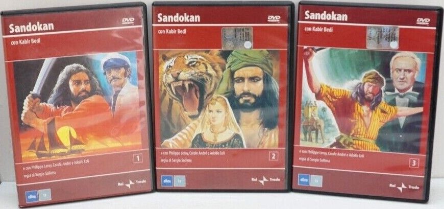 TeknoFilm - 3 DVD - SANDOKAN di Sergio Sollima (1976) - ELLE U MULTIMEDIA