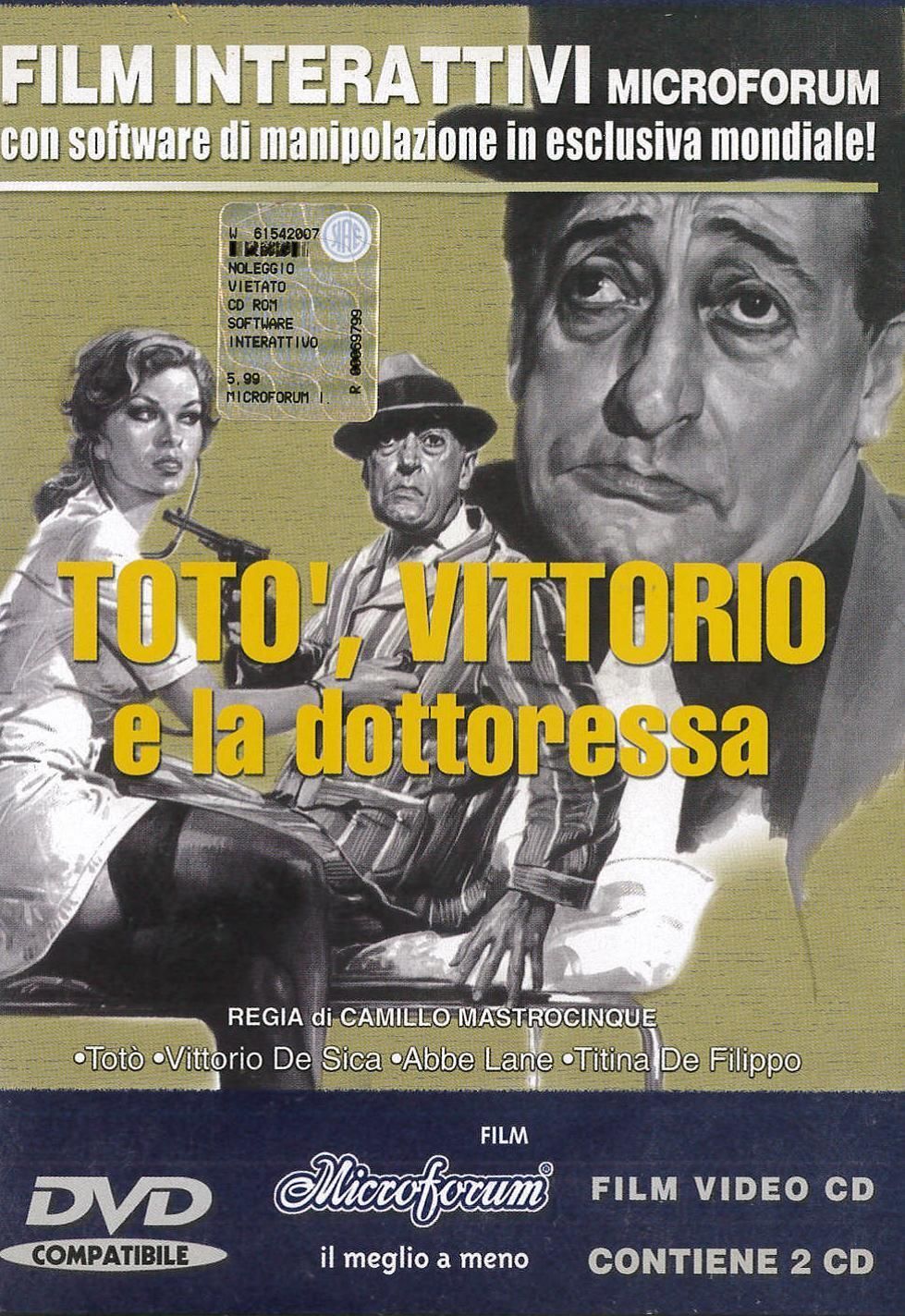 TeknoFilm - 2 CD -  TOTO' VITTORIO E LA DOTTORESSA di Camillo Mastrocinque (1957) - MICROFORUM