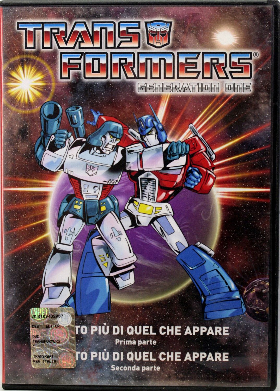 TeknoFilm - DVD -  TRANSFORMERS GENERATION ONE Vol. 01 - MOLTO PIU' DI QUELLO CHE APPARE di Kōzō Morishita (1984) - HASBRO