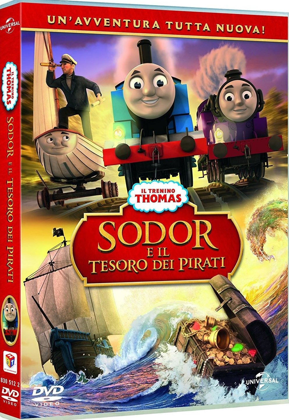 TeknoFilm - DVD -  IL TRENINO THOMAS - SODOR E IL TESORO DEI PIRATI di A.A.V.V. (1984) - UNIVERSAL