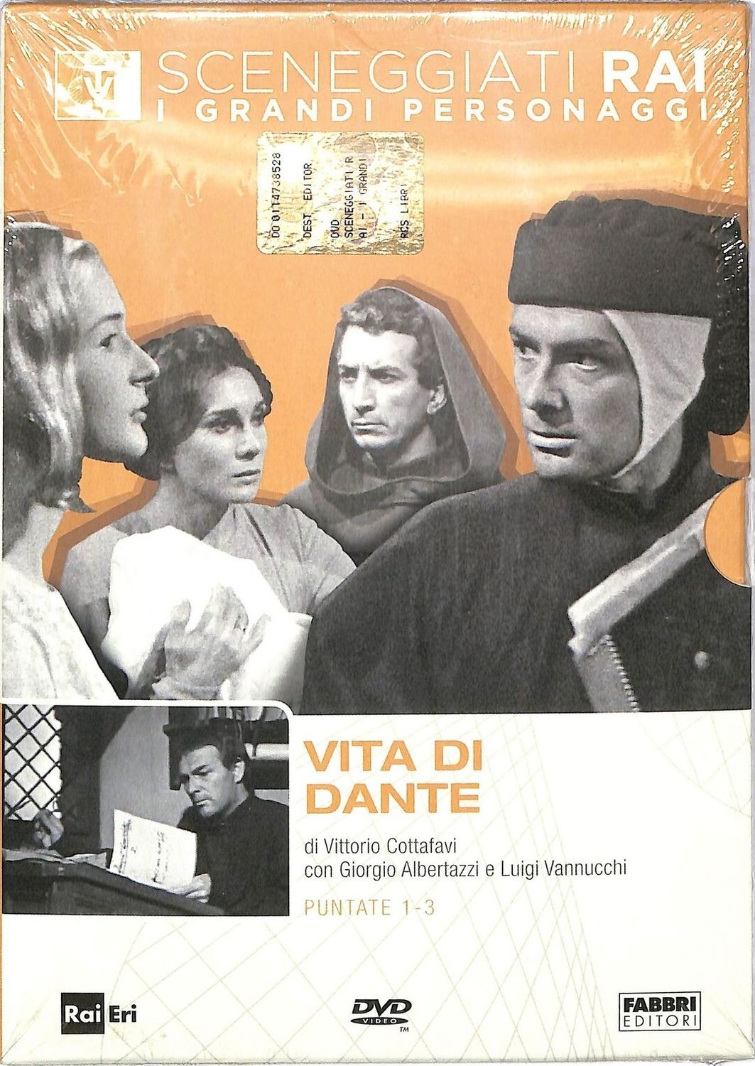 TeknoFilm - DVD – Sceneggiati RAI: I grandi personaggi - VITA DI DANTE (Opera completa - 3 puntate) di Vittorio Cottafavi (1965) - RAI ERI