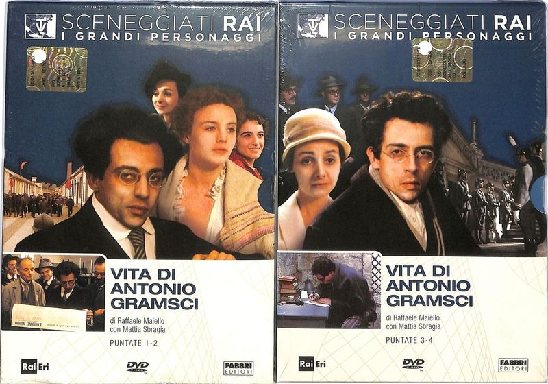TeknoFilm - 2 DVD – Sceneggiati RAI: I grandi personaggi - VITA DI ANTONIO GRAMSCI (Opera completa - 4 puntate) di Raffaele Maiello (1981) - RAI ERI TeknoFilm - 2 DVD – Sceneggiati RAI: I grandi personaggi - VITA DI ANTONIO GRAMSCI (Opera completa - 4 puntate) di Raffaele Maiello (1981) - RAI ERI