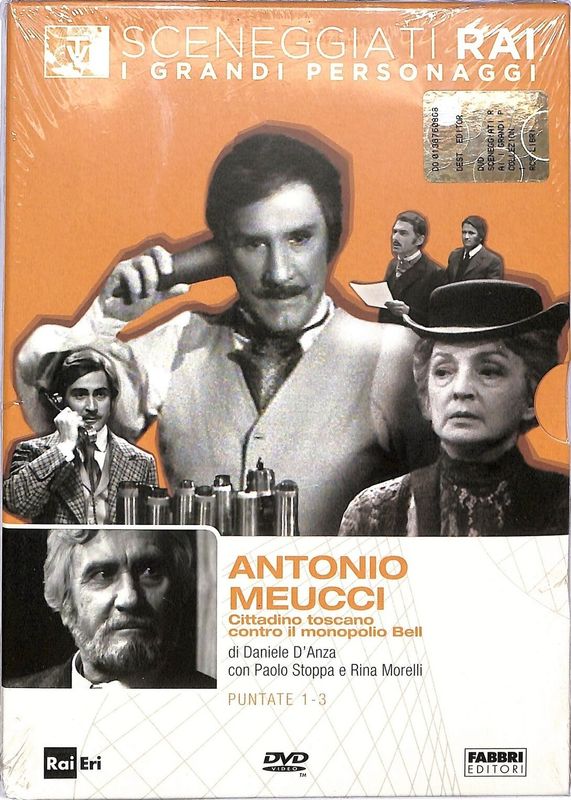 TeknoFilm - DVD – Sceneggiati RAI: I grandi personaggi - ANTONIO MEUCCI - CITTADINO TOSCANO CONTRO IL MONOPOLIO BELL (Opera completa - 3 puntate) di Daniele D’Anza (1970) - RAI ERI TeknoFilm - DVD – Sceneggiati RAI: I grandi personaggi - ANTONIO MEUCCI - CITTADINO TOSCANO CONTRO IL MONOPOLIO BELL (Opera completa - 3 puntate) di Daniele D’Anza (1970) - RAI ERI