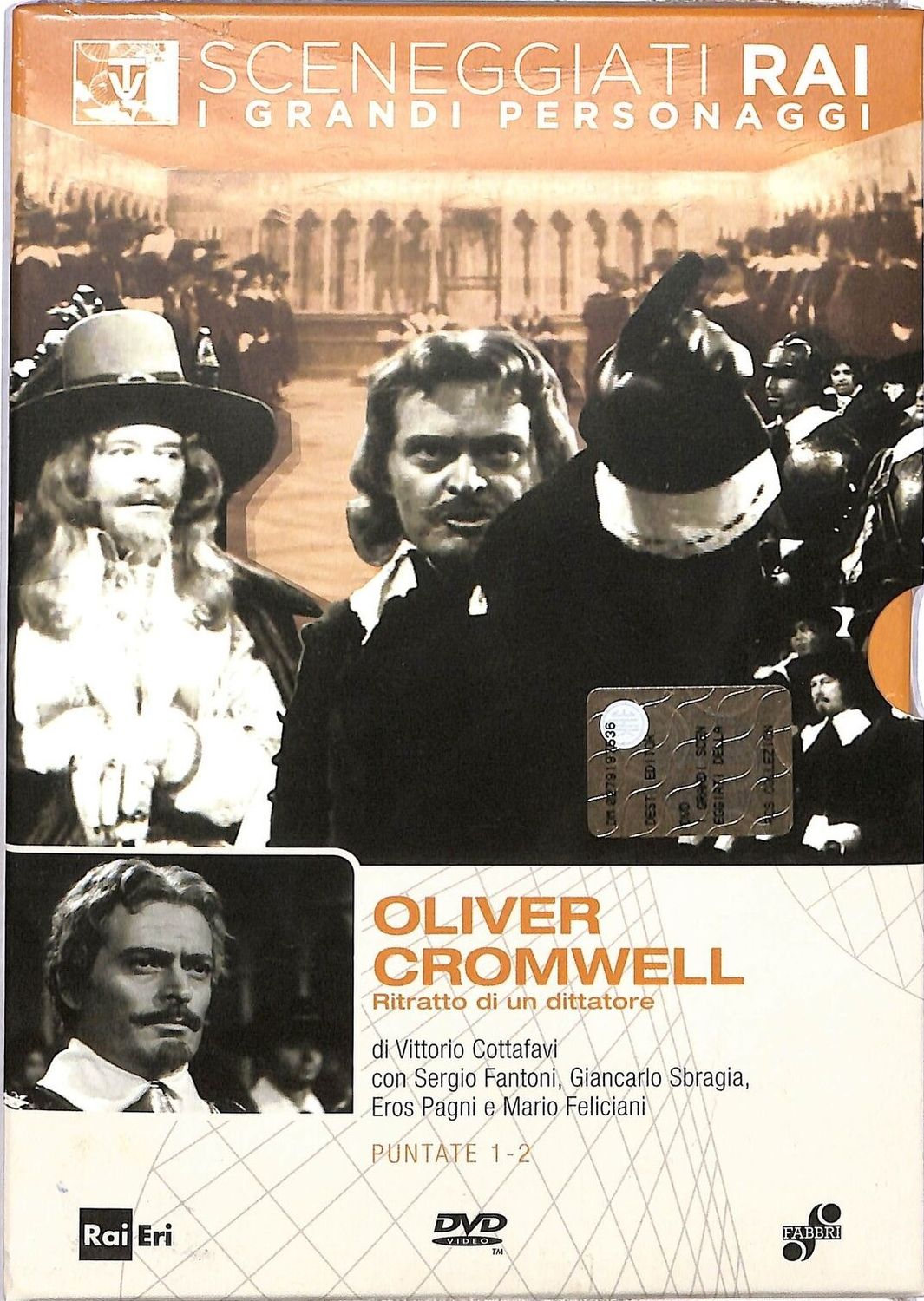 TeknoFilm - DVD – Sceneggiati RAI: I grandi personaggi - OLIVER CROMWELL - RITRATTO DI UN DITTATORE (Opera completa - 2 puntate) di Vittorio Cottafavi (1969) - RAI ERI